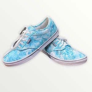 VANS BLUE/WHITE CLOUDS FANTASY CASUAL walkers SNEAKERS womens size 7 CLEARANCE